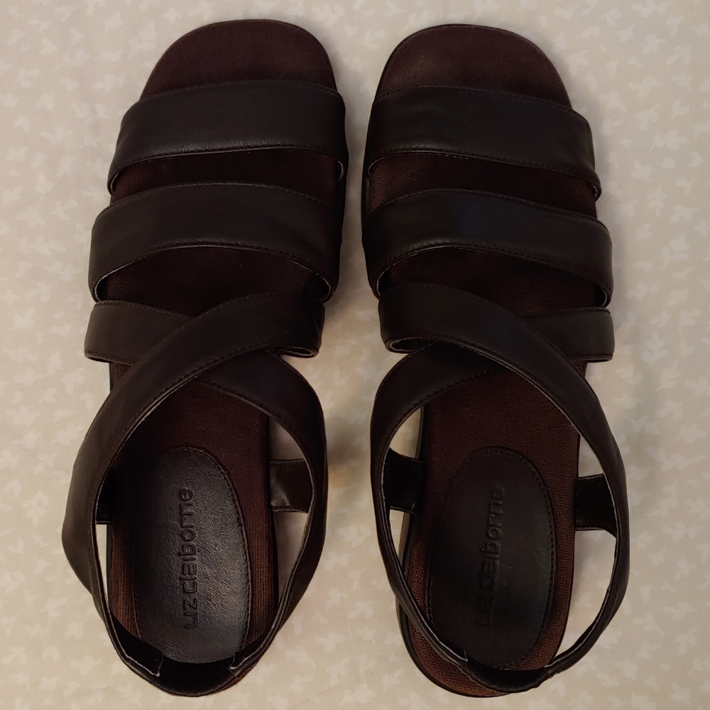 Liz Claiborne Brown Leather Sandals
